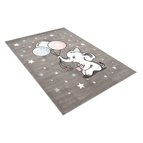 Tapis Dumbo gris blanc bleu 120x170 cm variant 7 