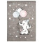Tapis Dumbo gris blanc bleu 120x170 cm - miniature variant 1