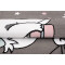 Tapis Dumbo gris blanc bleu 120x170 cm - miniature variant 3