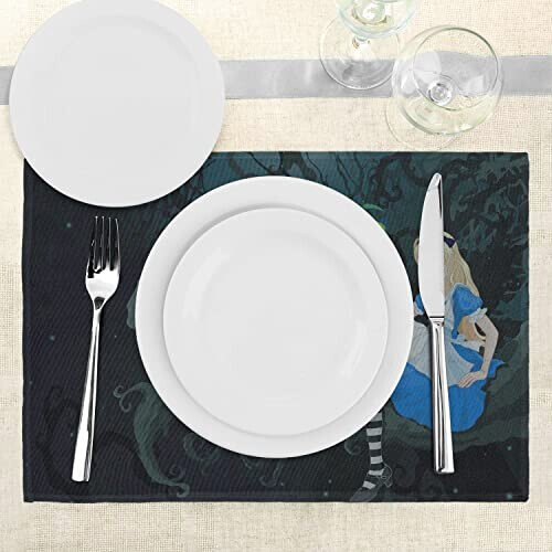 Tapis Alice au pays des merveilles multi 30x45 cm variant 1 