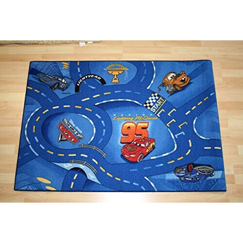 Tapis Cars bleu 80x150 cm variant 1 