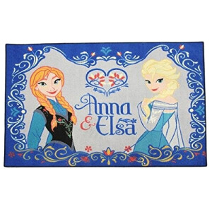 Tapis Anna, Elsa - La reine des neiges - bleu 95x133 cm
