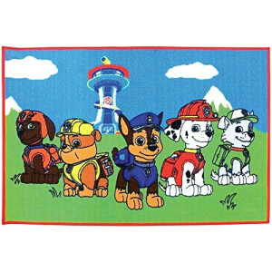Tapis Pat patrouille bleu 80x150 cm