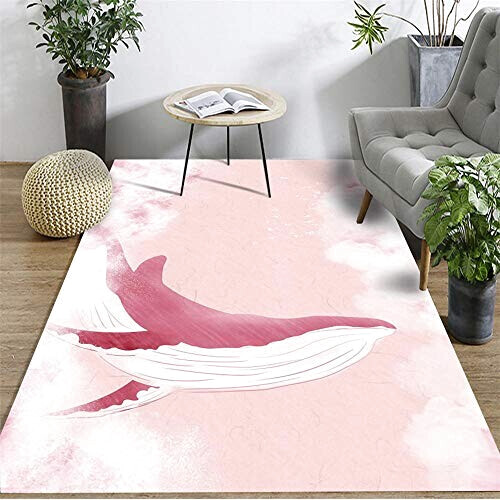 Tapis Baleine rose 40x60 cm