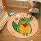 Tapis Crocodile vert rond 80 cm - miniature