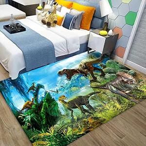 Tapis Dinosaure couleurée 60x100 cm
