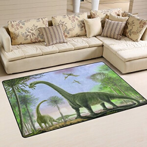 Tapis Dinosaure multicolore 50x80 cm