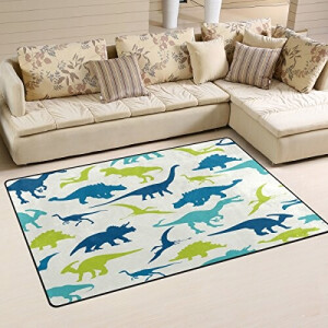 Tapis Dinosaure multicolore 100x150 cm