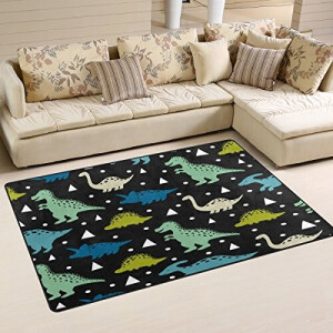Tapis Dinosaure multicolore 50x80 cm