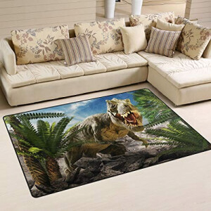 Tapis Dinosaure multicolore 152x99 cm