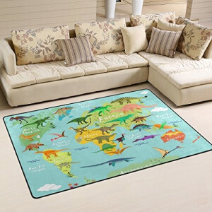 Tapis Dinosaure multicolore 50x80 cm