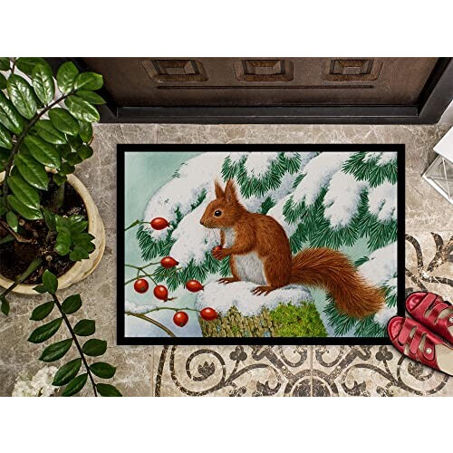 Tapis Écureuil multicolore variant 1 
