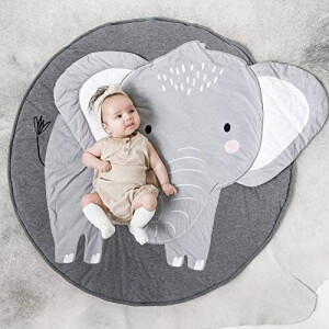 Tapis Éléphant l'éléphant rond 90 cm