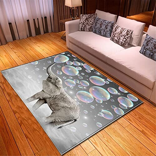 Tapis Éléphant motif d'éléphant 40x60 cm