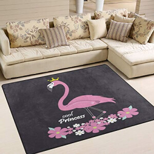 Tapis Flamant rose multicolore 160x122 cm