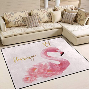 Tapis Flamant rose multicolore 160x122 cm