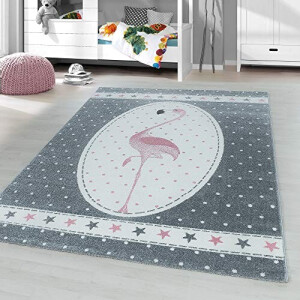 Tapis Flamant rose rose rond 160 cm