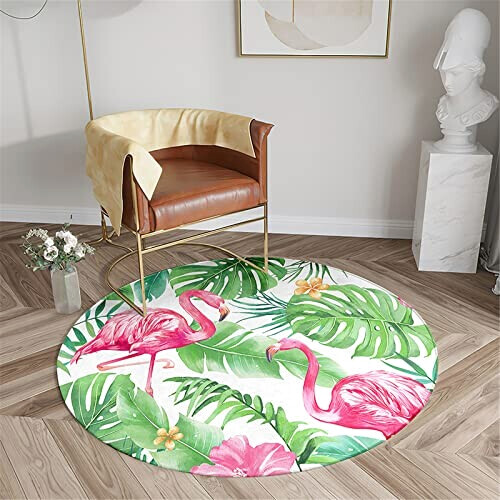 Tapis Flamant rose rond 40 cm variant 0 