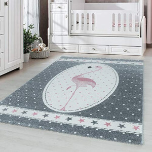 Tapis Flamant rose rose 80x150 cm