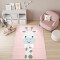 Tapis Girafe rose gris bleu 200x300 cm - miniature