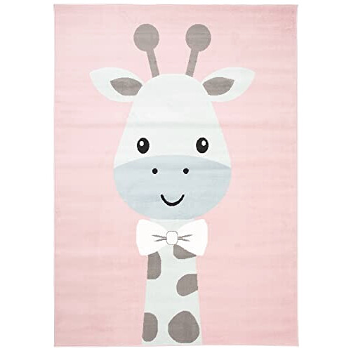 Tapis Girafe rose gris bleu 200x300 cm variant 0 