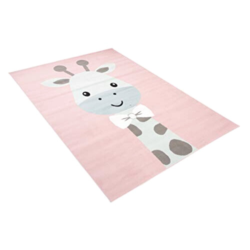 Tapis Girafe rose gris bleu 200x300 cm variant 7 