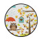 Tapis Hibou multicolore rond 92x92 cm - miniature variant 1
