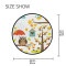 Tapis Hibou multicolore rond 92x92 cm - miniature variant 4