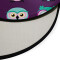 Tapis Hibou multicolore rond 92x92 cm - miniature variant 2