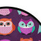 Tapis Hibou multicolore rond 92x92 cm - miniature variant 3