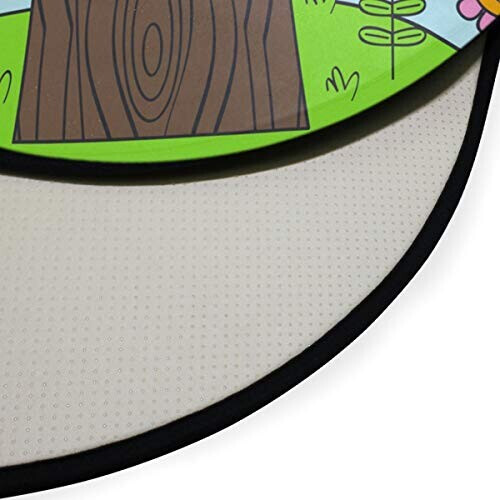 Tapis Hibou multicolore rond 92x92 cm variant 1 