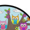 Tapis Hibou multicolore rond 92x92 cm - miniature variant 3