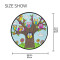 Tapis Hibou multicolore rond 92x92 cm - miniature variant 4
