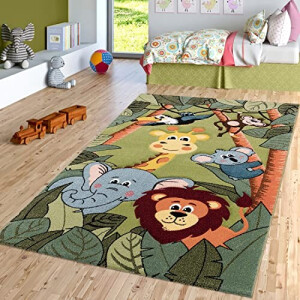 Tapis Hippopotame vert 140x200 cm