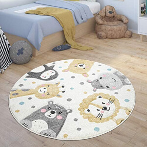 Tapis Lama beige rond 200 cm