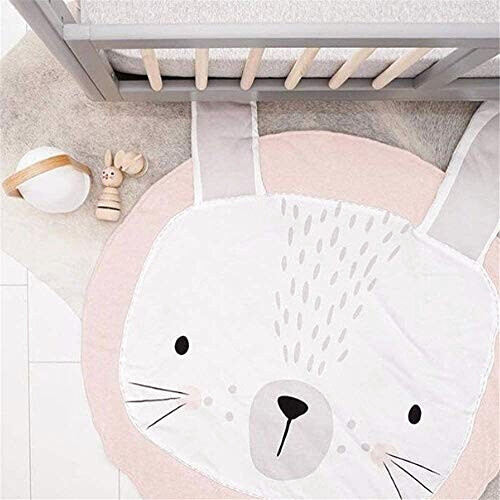 Tapis Lapin rose rond 90 cm variant 3 