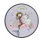 Tapis Licorne multicolore rond 92x92 cm - miniature variant 1