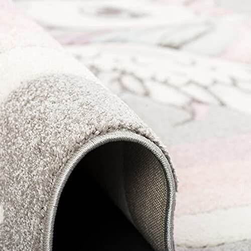 Tapis Licorne gris rond 160 cm variant 2 