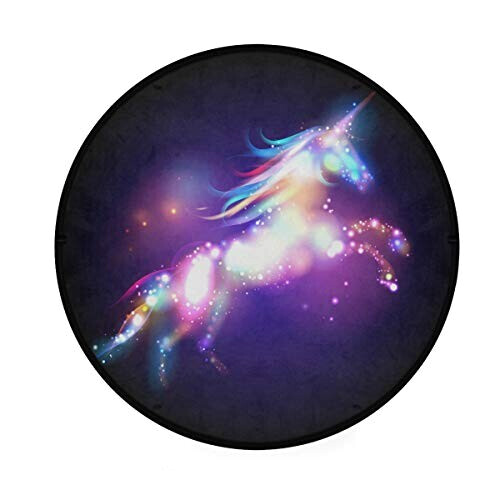 Tapis Licorne multicolore rond 92x92 cm variant 0 