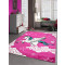 Tapis Licorne rose 140x200 cm - miniature