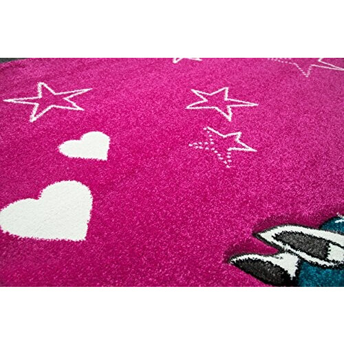 Tapis Licorne rose 140x200 cm variant 3 