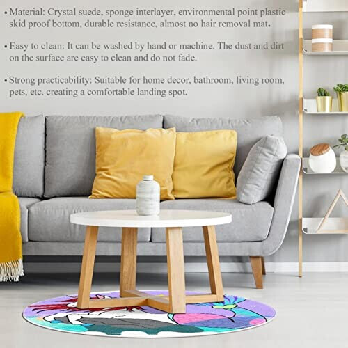 Tapis Licorne couleur 70 cm variant 6 