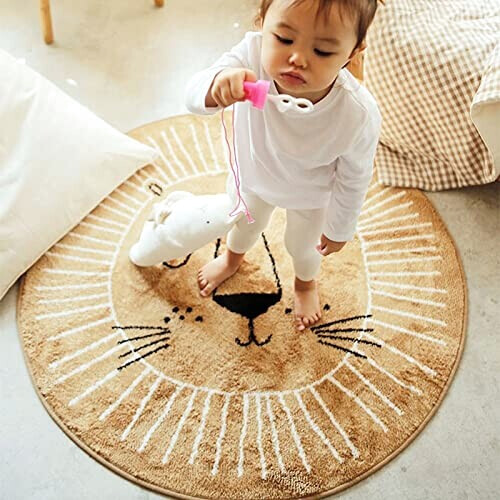 Tapis Lion rond 100 cm variant 1 