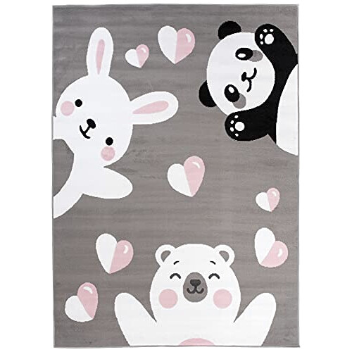 Tapis Ours gris blanc 80x150 cm variant 0 