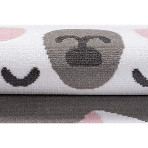 Tapis Ours gris blanc 80x150 cm variant 2 