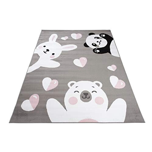 Tapis Ours gris blanc 80x150 cm variant 6 