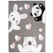 Tapis Ours gris blanc 80x150 cm - miniature variant 1