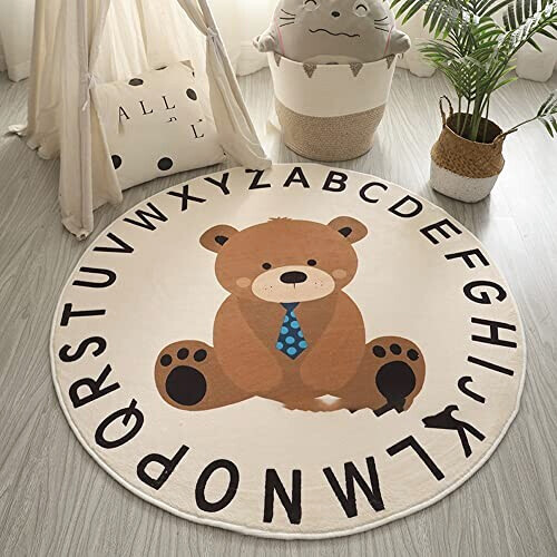 Tapis Ours cartoon 100x100 cm