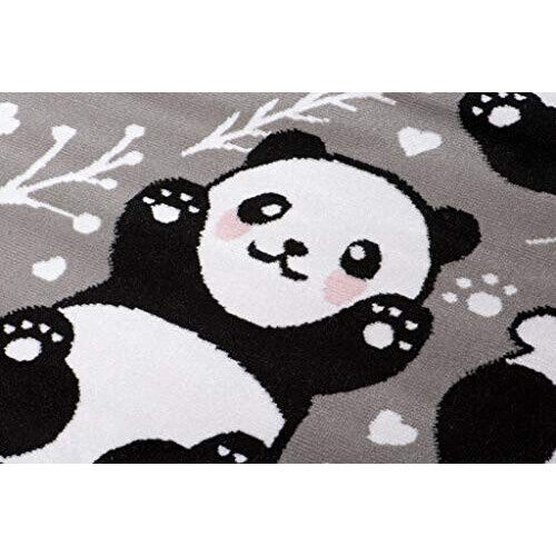 Tapis Panda gris blanc 80x150 cm variant 1 