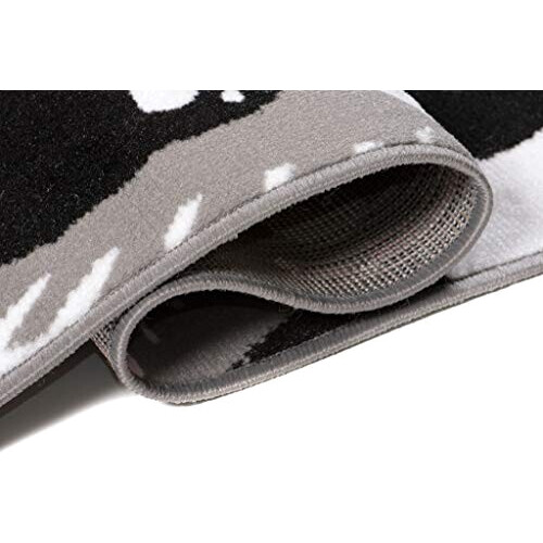 Tapis Panda gris blanc 80x150 cm variant 3 